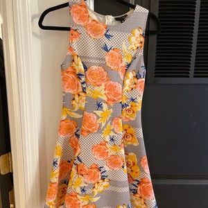 AQUA Multi Print Dress - Floral